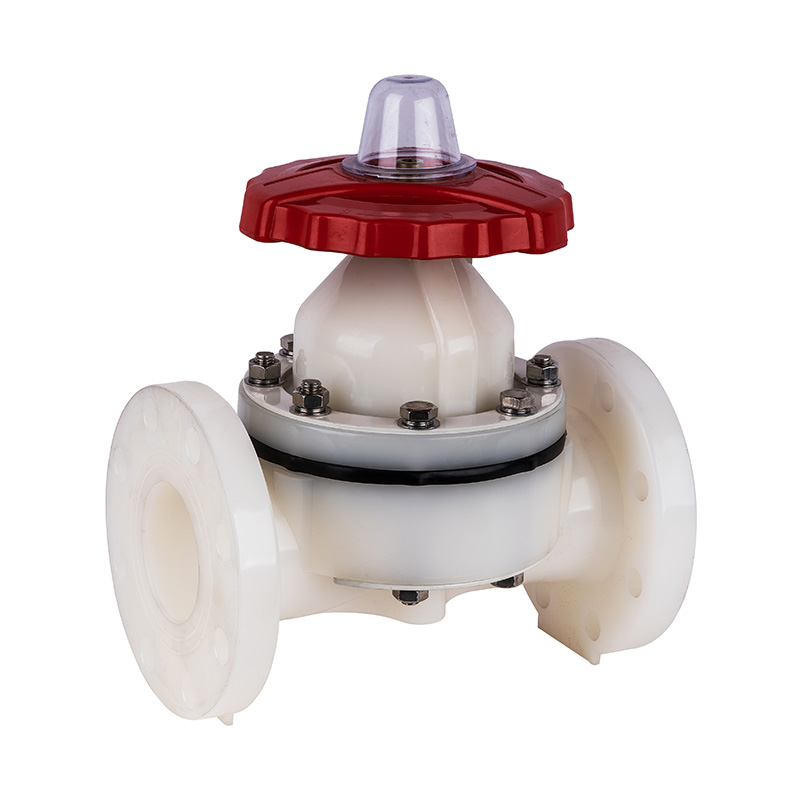 PVDF G41F-10F 플랜지형 다이어프램 밸브 DN15-300 GB 표준