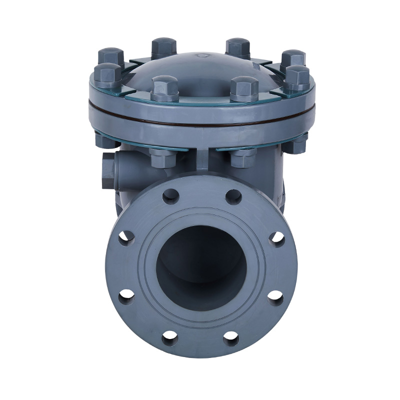 PVC-C H44F-10V 스윙형 체크 밸브 DN15-300 GB 표준