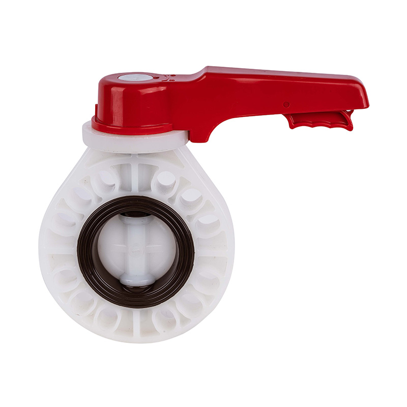 PVDF D71X-10F 핸들 버터플라이 밸브 DN40-200 1-1/2'-8' ANSI 표준