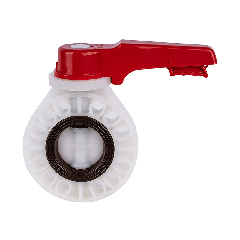 PVDF D71X-10F 휠 유형 버터플라이 밸브 DN15-200 15A-200A JIS 표준