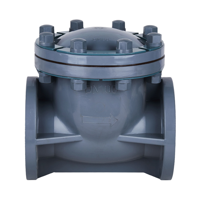 PVC-C H44F-10V 스윙형 체크 밸브 DN15-300 GB 표준
