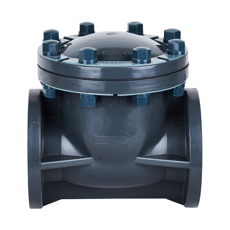 PVC-U H44F-10U 회전형 방패 밸브 DN15-300 1/2'-12' ANSI 표준