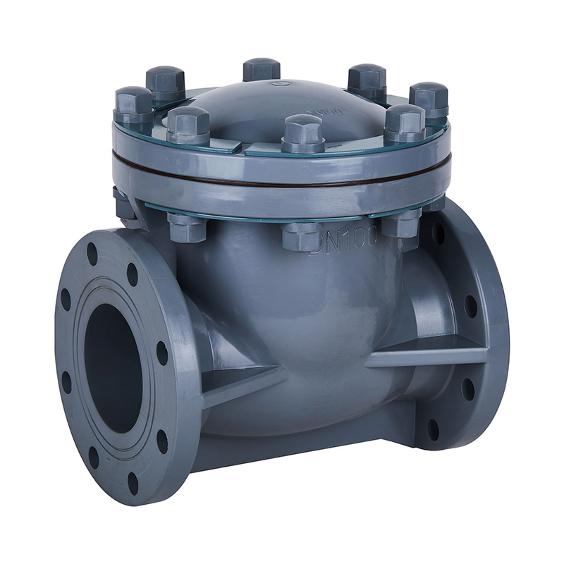 PVC-C H44F-10V 회전형 방패 밸브 DN15-300 1/2'-12' ANSI 표준