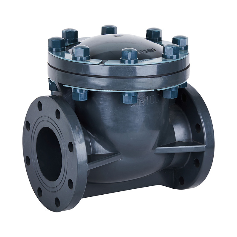 PVC-U H44F-10U 회전형 방패 밸브 DN15-300 1/2'-12' ANSI 표준