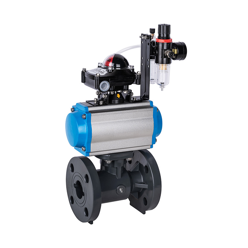 PVC-U Q641F-10U 공압 묵주기도 DN15-300 1/2'-12' ANSI 표준